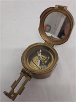 STANLEY LONDON BRUNTON brass nautical compass 2.5"