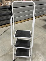 3-Step Stool with Handles and Railing