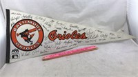 Team Autographed Baltimore Orioles Pennant