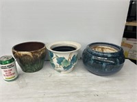 Decorative pottery vases