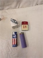 5 Lighters, Some Vintage - Some Advertising