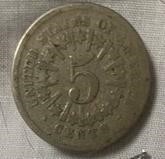 Lot 5- 1866 U.S. Shield Nickel