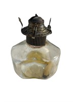 Vintage Glass Oil Lamp