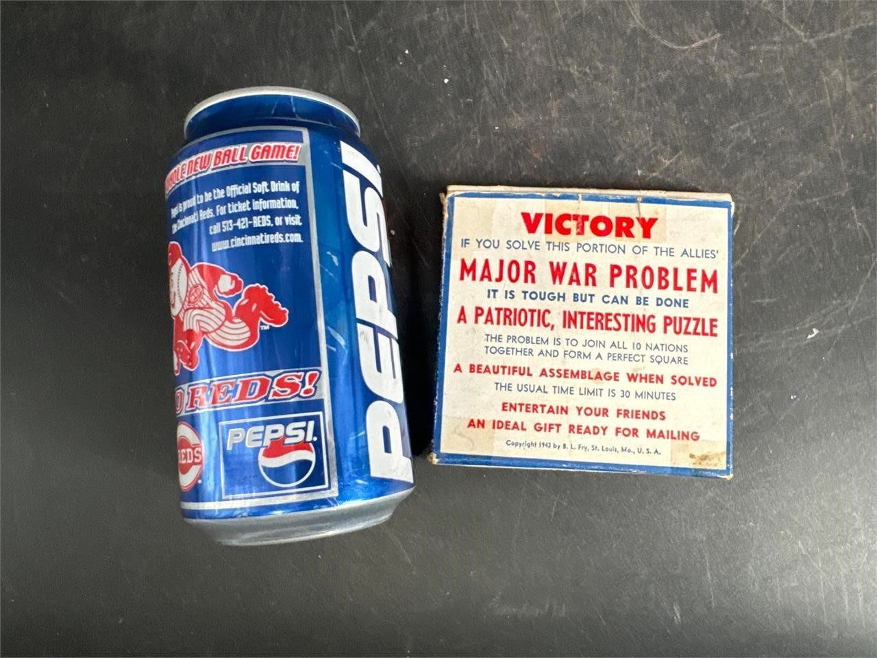 1943 PATRIOTIC "VICTORY" PUZZLE IN ORIGINAL BOX