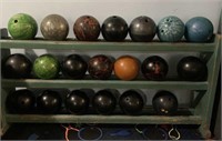 20 various bowling balls