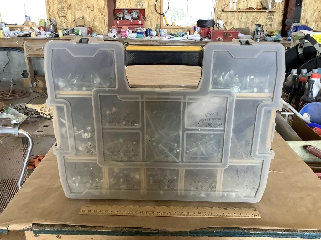 Organizer box w/ various new hardware