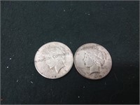 1922 and 1923 Peace dollars two times your money