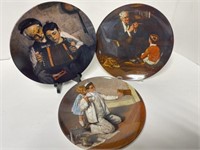 Knowles Norman Rockwell Collector Plates (3)
