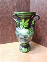 Vintage Greek Pottery Vase Handpainted