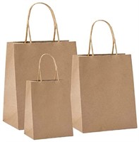 Yesland 75 Pcs Kraft Paper Bags, Brown Kraft Bags,