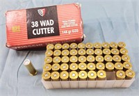 Box of 50 Fiochi 38 Sp.148gr Wad Cutter Ammo