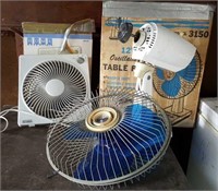 Oscillating table fan & Slimline desk fan