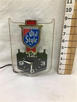 Old Style Beer Light/Clock, Clock Working-Needs