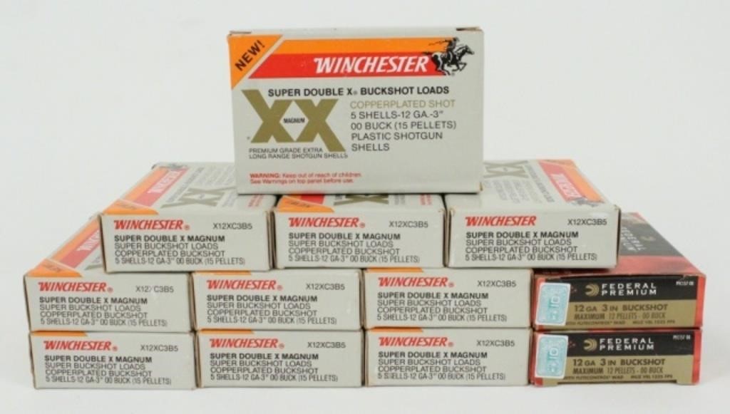 58 Winchester & Federal 12 Ga. 3" Buckshot Shells