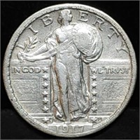 1917-S Type 2 Standing Liberty Silver Quarter