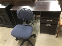 Wood Desk and Chair