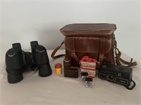 Kodak Instamatic 44 camera & Binolux binoculars