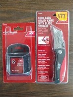 ACE Lock-Back Utility Knife w/ 50-pk Blades