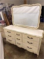 French provincial dresser with mirror