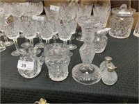 LOT OF MISC CRYSTAL WATERFORD AND MORE