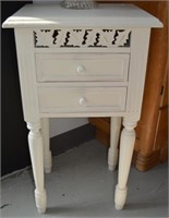 Side Table With 2 Drawers 28"h x 15.5"w x 13"d