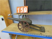 CAST IRON CANNON TOY MISSING END CAP