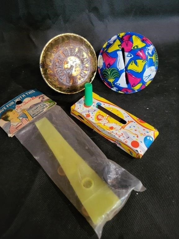 VTG Tin Litho Noise Makers & More