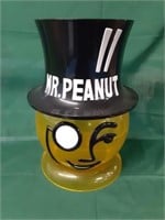 Mr. Peanut Yellow Plastic  Container