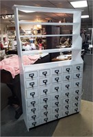 35 Drawer Apothecary Cabinet 77h,43w,14d