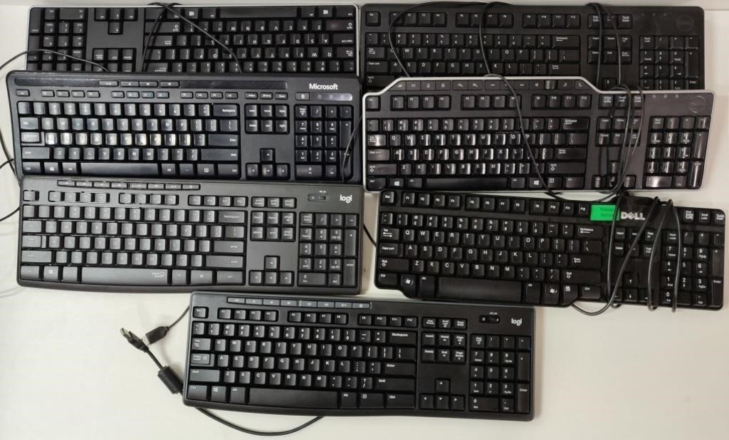 Group of Computer Keyboards