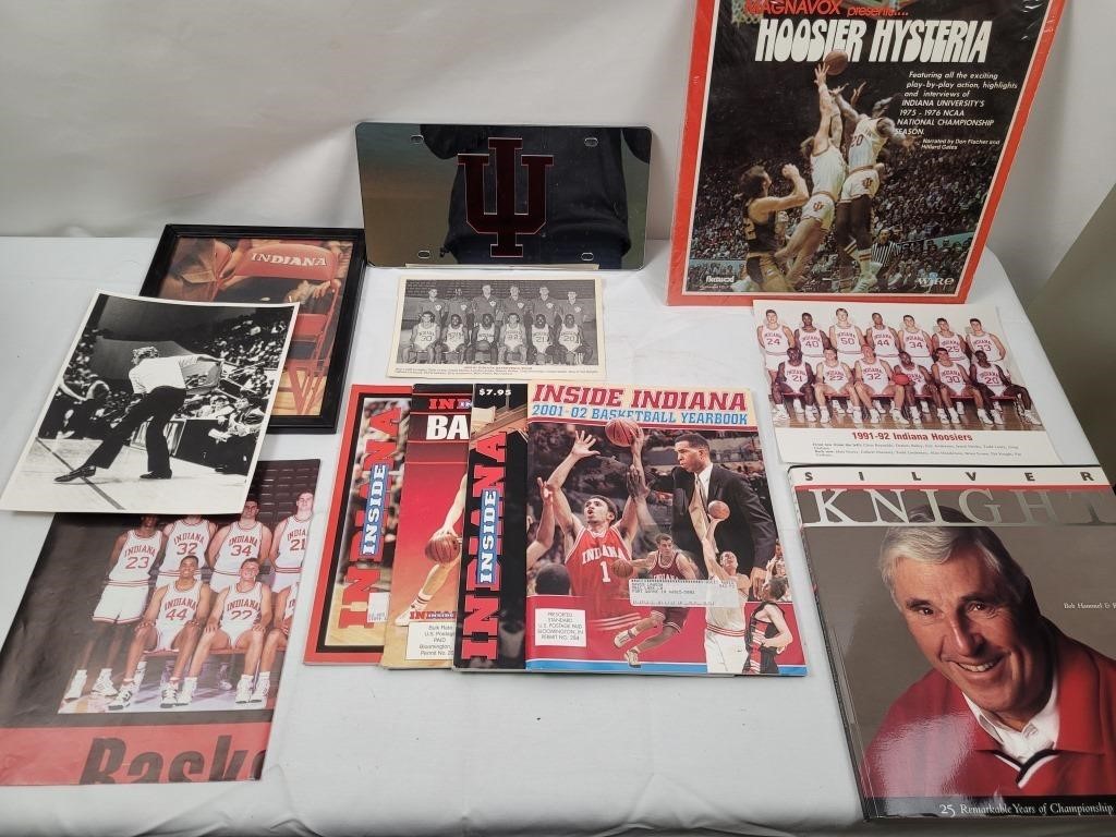 IU memorabilia- book, record, IU basketball