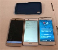 3 LG Phones+ 1 Case VCG
