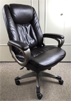 High-Back Office Chair on Rollers