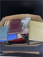 Large lot of antique books, including "The Rosemar