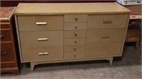 Vintage solid wood dresser 54 in by 18 in by 32