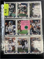LARGE LOT 1980S 90S DALLAS COWBOYS FOOTBALL CARDS