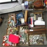 Figurines, records, christmas items