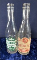 Vintage GH Simmons + Peerless Pop Bottles