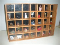 Shadow Box Display with 21 Miniature Items