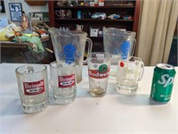 2 VTG PBR Pitchers & Other Drinking Glasses