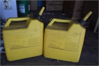 2 Portable 6 Gallon Diesel Cans