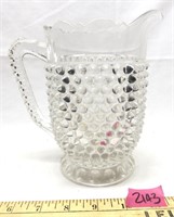 Clear Hobnail Pressed Glass Doyle & Co