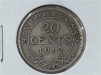 Nfld 20 Cent 1912 Vg