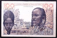 French West Africa Togo 100 Francs +GIFT!! FWAB1