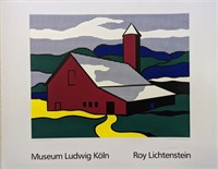 Roy Lichtenstein Hand Signed Lithograph 27 x 35"