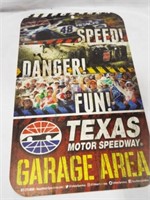 Plastic Wall Hanger Texas Motor Speedway Garage