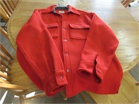 Red Wool Shirt Carter and Churchill Brand