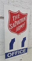 Salvation army sign 12"24"