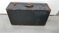 ANTIQUE TRUNK STYLE SUITCASE