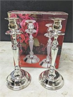 DAVCO SILVER PLATED CANDLE STICKS